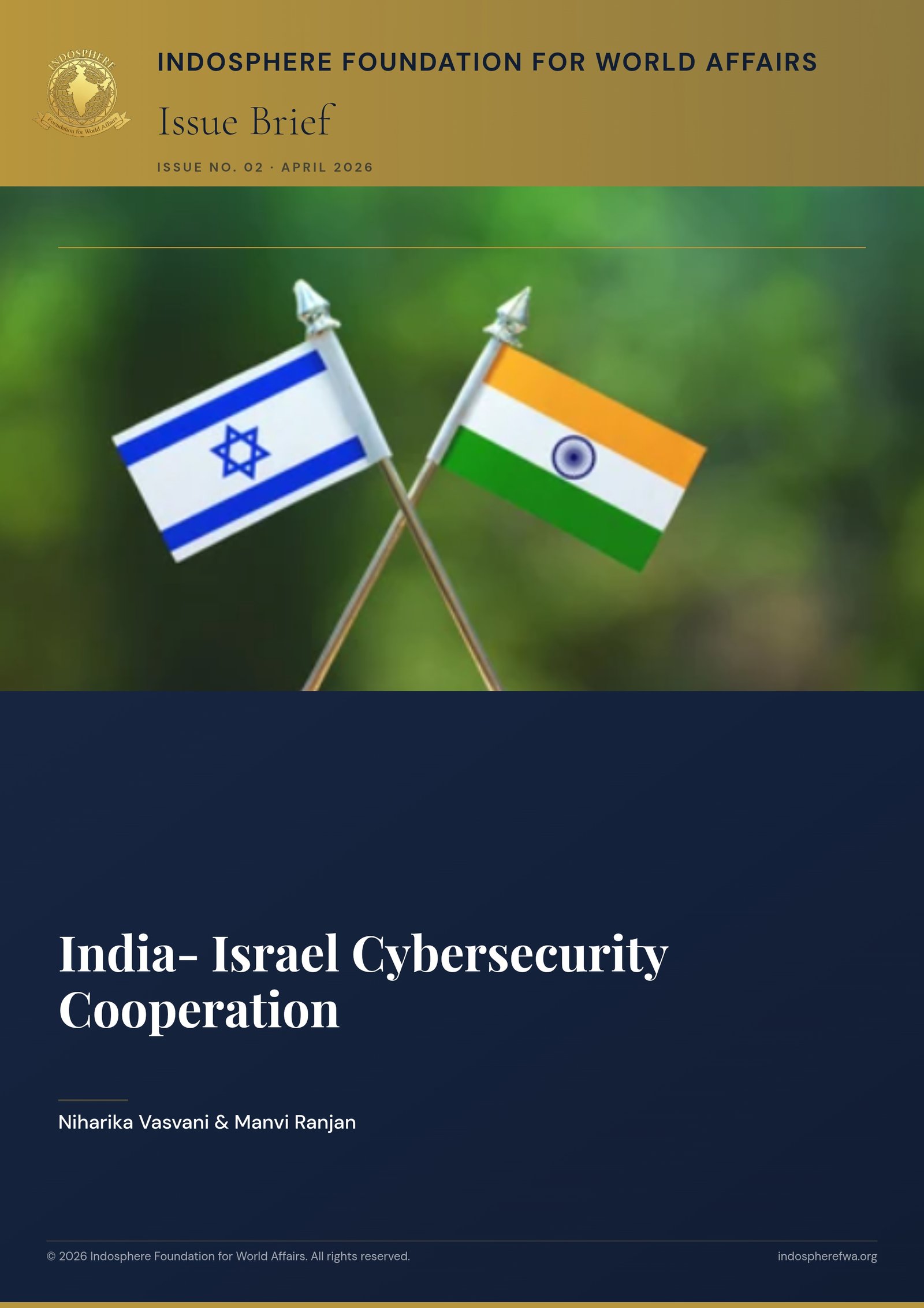 India- Israel Cybersecurity Cooperation