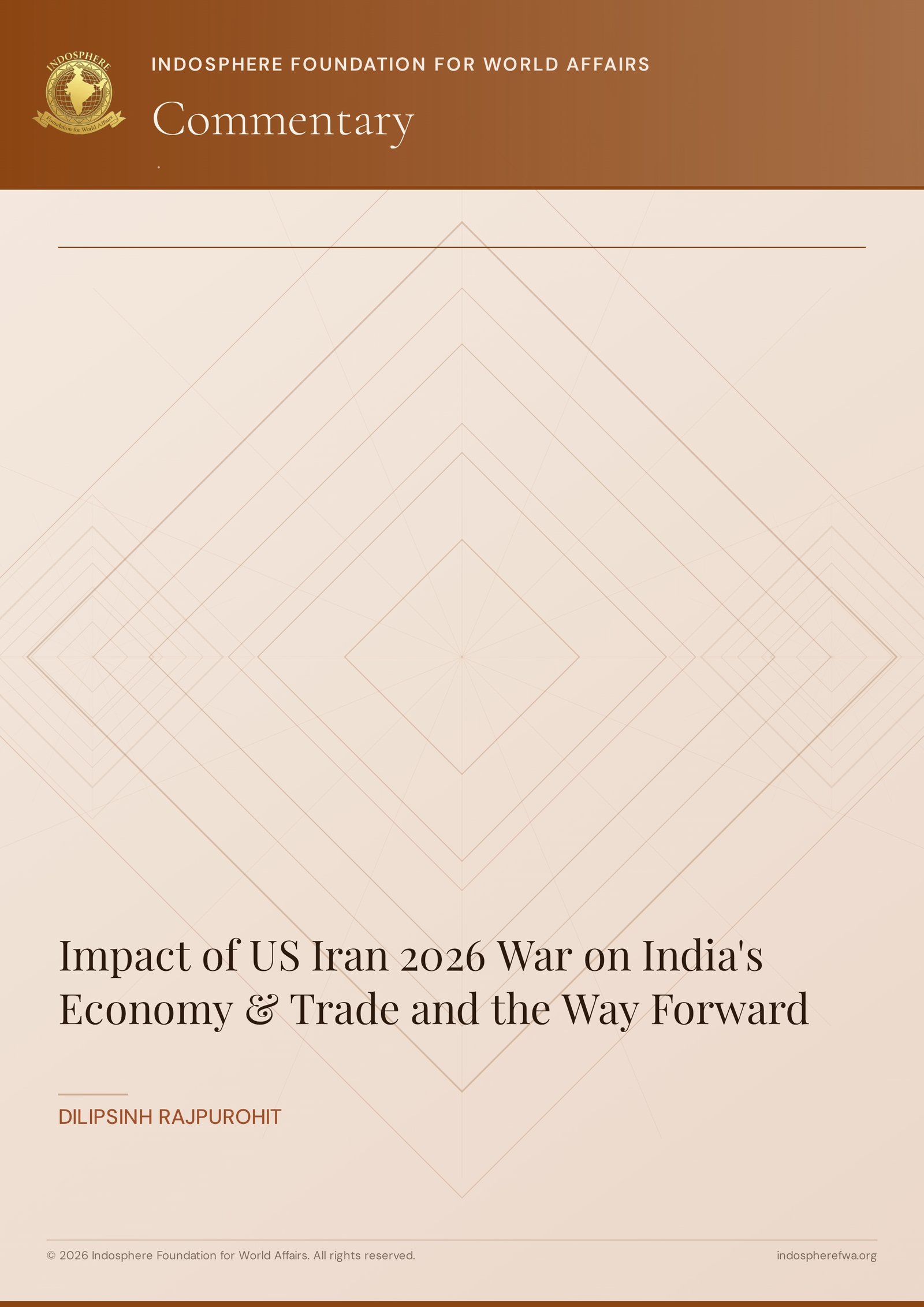 Impact of US Iran 2026 War on India's Economy & Trade and the Way Forward