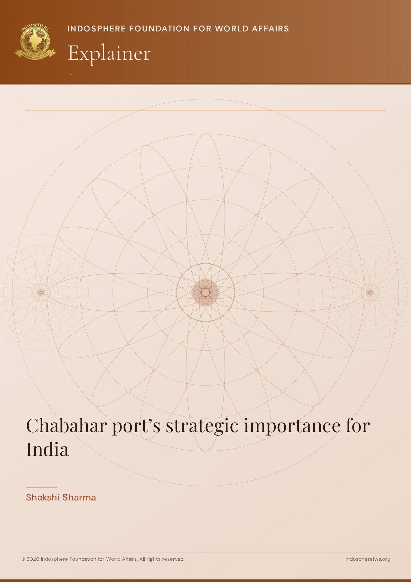 Chabahar port’s strategic importance for India