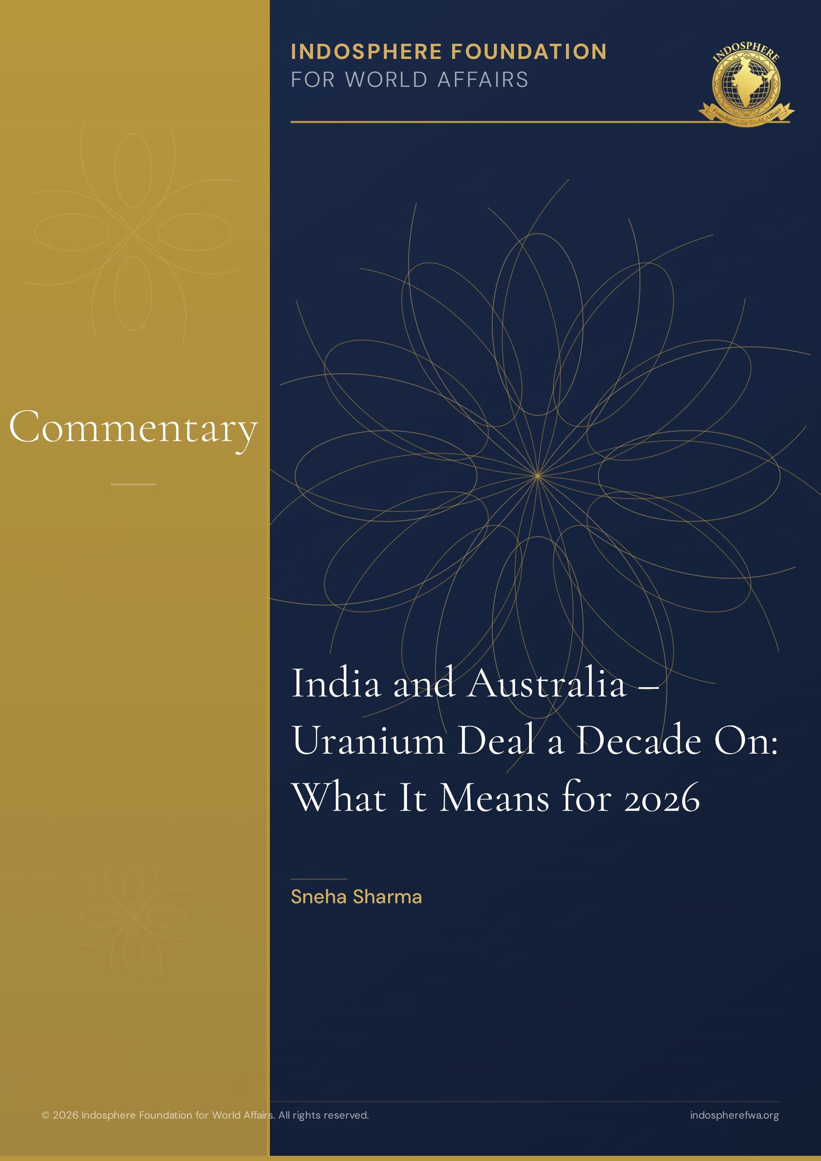 India and Australia – Uranium Deal a Decade On: What It Means for 2026